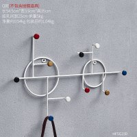 北欧创意个性玄关钥匙衣帽挂钩服装店铺试衣间墙面装饰收纳挂衣架 Q款