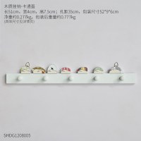北欧ins钥匙挂钩墙上衣帽架口玄关卧室试衣间墙面创意壁挂装饰 木质挂钩-卡通蛋