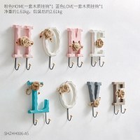 创意个性玄关置物架挂钥匙架墙上简约衣帽挂钩口挂衣架壁挂装饰 组合5