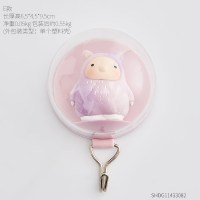 北欧ins风创意可爱挂钩挂钥匙架挂架口进装饰玄关墙面装饰品 奇幻动物挂钩-E款