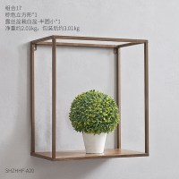 ins北欧客厅墙上房间装饰品壁挂餐厅创意方形铁艺多层隔板置物架 组合20