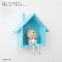美式小房子墙饰置物架创意童装店墙壁挂饰墙面墙上房间装饰品挂件 组合5