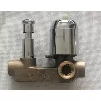  分体式入墙淋浴主体CIAA混水阀 方型暗装开关阀水龙头配件 椭圆形带提拉单主体