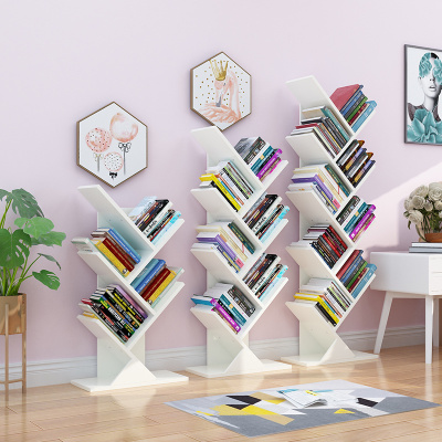 创意树形书架CIAA落地简易置物架经济型学生小书柜家用省空间儿童简约