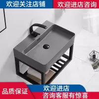 北欧轻奢卫生间小户型挂墙式CIAA洗手盆柜组合家用洗脸盆简易支架挂盆