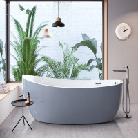 北欧简约式浴缸CIAA工业泥灰浴盆1.3-1.8米保温浴缸浴池