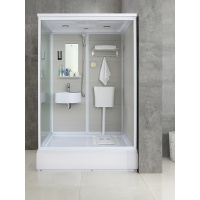 淋浴房移动整体一体式卫生间带马桶蹲坑CIAA隔断玻璃洗澡浴房集成厕所