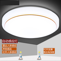 雷达智能人体感应灯吸顶灯CIAA led声光控红外线楼道过道工程阳台家用