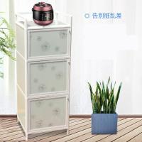 简易铝合金餐边柜碗CIAA柜茶水柜防水防晒阳台储物柜收纳不锈钢置物柜 长宽高两层48*43*80 单门