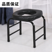 防滑加固座椅椅子CIAA老人解大便座便器卫生间家用如厕厕所坐便架 黑色金38高方管非折叠