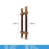 加厚钢化玻璃拉手CIAA不锈钢玻璃对装大把手可调孔距大把手 玫金带星点1200MM 其他