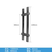 加厚钢化玻璃拉手CIAA不锈钢玻璃对装大把手可调孔距大把手 钛黑带星点1200MM 其他