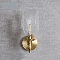 后现代CIAA铜卧室壁灯 客厅墙壁轻奢创意床头北欧简约过道电视背景 玻璃壁灯