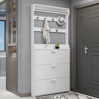 翻斗鞋柜CIAA玄关收纳衣架口经济型省空间大容量简易家用厅一体