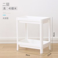 2018沐浴卫生间置物架CIAA落地淋浴房角落厕所杂物收纳盒洗衣粉 二层(不带挂篮)