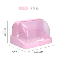 水杯 玻璃杯收纳整理盒CIAA箱防尘带盖大号客厅收纳盒沥水杯家用桌面