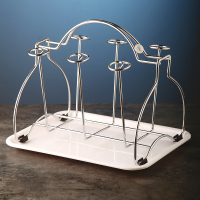 玻璃杯架晾杯子的沥水架CIAA收纳置物架子家用水杯挂架创意茶杯架套装