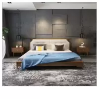床木软包床CIAAFAS级白橡木床北欧风格家具欧式床后现代床