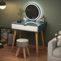 卧室轻奢梳妆台带灯 CIAA网红北欧ins风女小户型简约梳妆台收纳柜一体