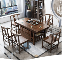 木茶桌椅组合茶具套装一体小茶台功夫茶几CIAA家用新中式榆木泡茶桌