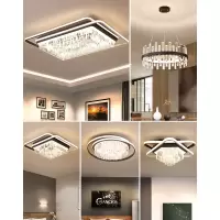 客厅水晶灯简约现代CIAA大气轻奢led吸顶灯 2020新款餐厅卧室灯具套餐