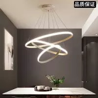 北欧餐厅吊灯CIAA现代简约客厅家用灯饰新款网红个性创意环形卧室灯具