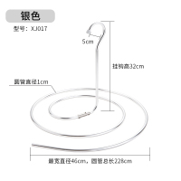 晒被子CIAA螺旋式圆形架子旋转晒凉衣架子阳台被单被罩床单晾衣架 【亮银色】加粗铝合金· 1个