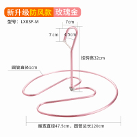 晒被子CIAA螺旋式圆形架子旋转晒凉衣架子阳台被单被罩床单晾衣 [玫瑰金·防风·第二代·升级加厚铝合金]承重50斤 2个