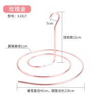 晒被子CIAA螺旋式圆形架子旋转晒凉衣架子阳台被单被罩床单晾衣架 [玫瑰金]加粗铝合金· 1个