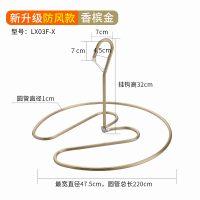晒被子CIAA螺旋式圆形架子旋转晒凉衣架子阳台被单被罩床单晾衣 [香槟金·防风·第二代·升级加厚铝合金]承重50斤 2个