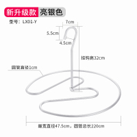 晒被子CIAA螺旋式圆形架子旋转晒凉衣架子阳台被单被罩床单晾衣架 亮银色[第二代·升级加厚铝合金]承重50斤 2个
