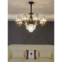 美式吊灯CIAA客厅灯具现代简约新款大厅水晶卧室餐厅港式轻奢欧式灯具