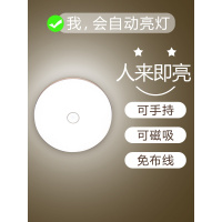人体感应灯CIAA楼道楼梯声光控人休家用走廊过道衣帽间充电LED小夜灯