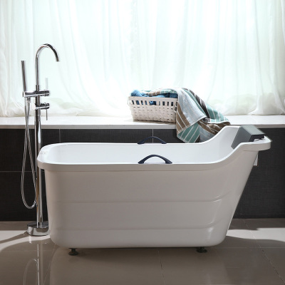 小户型浴缸CIAA家用成人浴盆双层保温日式式D115款彩色迷你小浴缸