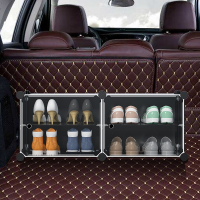车载鞋盒CIAA透明车用车内汽车后备箱放鞋子收纳鞋架床底储物鞋柜