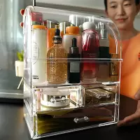 网红化妆品收纳盒CIAA透明亚克力梳妆台口红护肤品桌面置物架宿舍女刷