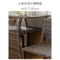 阳台茶桌椅组合室外休闲茶台客厅家用CIAA喝茶桌椅户外藤椅三件套茶几