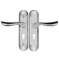 不锈钢锁室内卧室房CIAA免打孔50面板把手木锁具配件孔距可调节