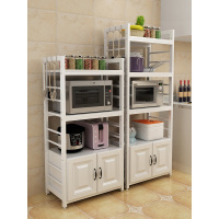 欧式厨房置物架CIAA家用多层微波炉储物柜多功能落地烤箱柜调料收纳架
