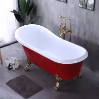 网红浴缸亚克力 CIAA双层保温浴缸式浴缸欧式贵妃浴缸欧式小