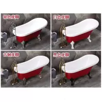 网红浴缸亚克力双 CIAA层保温浴缸式浴缸欧式贵妃浴缸欧式小