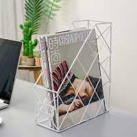 北欧ins风简约几何办公桌书架办公室用品桌面收纳盒文件夹置物架