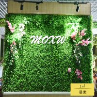 植物花墙户外绿色假坪 形象背景墙室内绿植墙面装饰皮 
