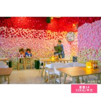 花墙背景墙网红假花玫瑰花植物墙面装饰布景室内橱窗婚礼创意 套餐14