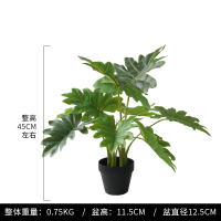 北欧ins仿真植物盆栽装饰假绿植盆景大型旅人蕉龟背竹室内客厅树 细杆喜林芋45CM