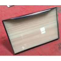 CIAA橱柜包框定做钢化玻璃烤漆欧式厨房灶台全铝合金精晶钢板定制 露肤木纹枪色迪奥包框