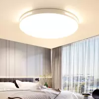 圆形LED吸顶灯CIAA时尚黑白色简约卧室餐厅书房间节能照明灯具
