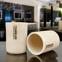 欧式简约浴室用品套件CIAA卫浴五件套洗漱套装卫生间漱口杯牙刷架套装 原色漱口杯2个