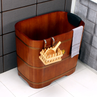 恒温加热橡木泡澡木桶CIAA小户型家用成人浴桶洗澡桶木质浴缸木质浴盆