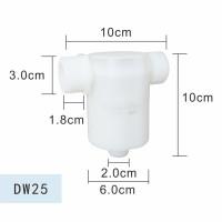 太阳能水箱浮球阀鱼缸水塔水池CIAA进水阀全自动水位控制器控制阀开关 1寸DN25外装（侧进水）